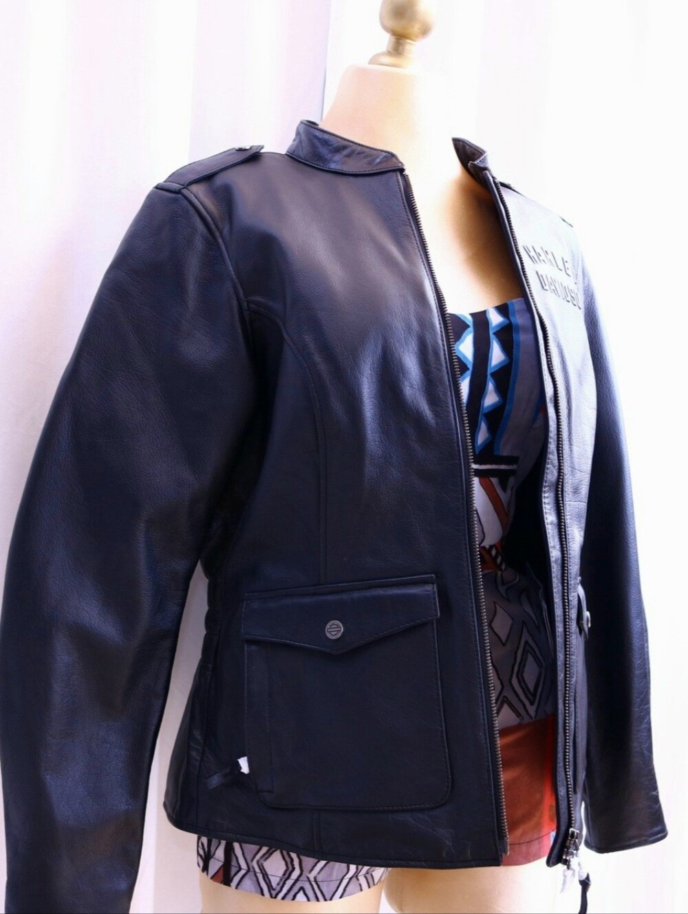 Harley-Davidson Women's Captain's Modular Leather Jacket NWT Large - Picture 3 of 12